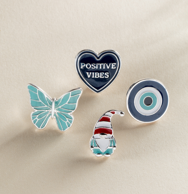 Christmas Bag Accessories Pin Set of 4